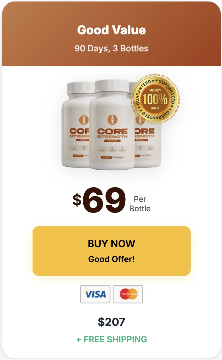 Core Strength Buy Three Bottles